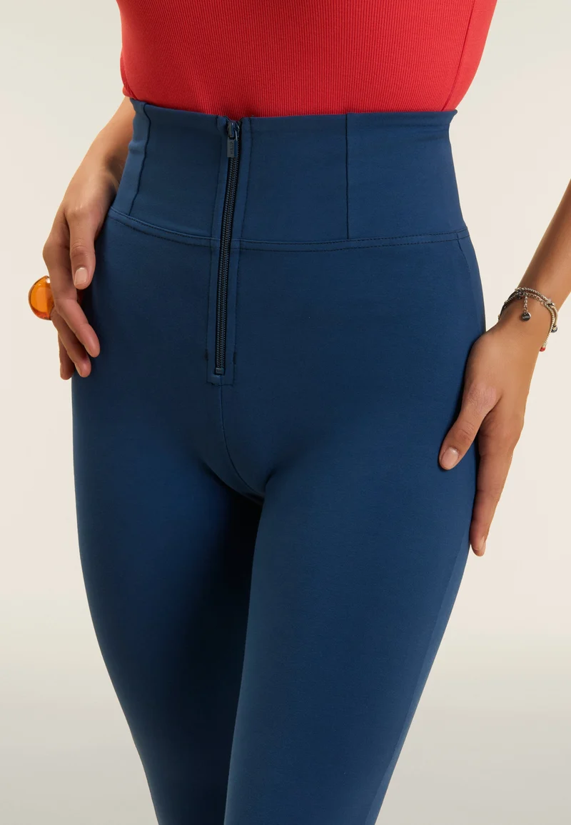WR.UP Push-Up Super High Waist Skinny Pants - Navy Peony Blue