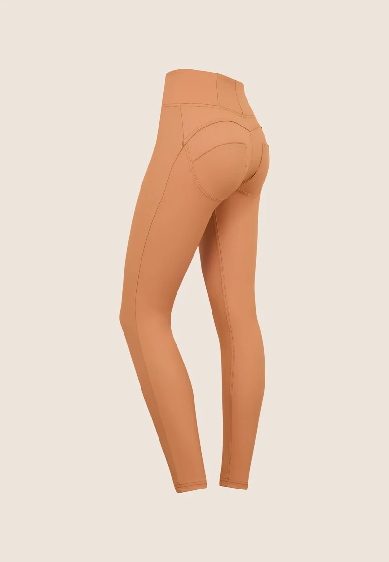WR.UP Push-Up High Waist Skinny Vegan Leather Pant - Macaroon Brown