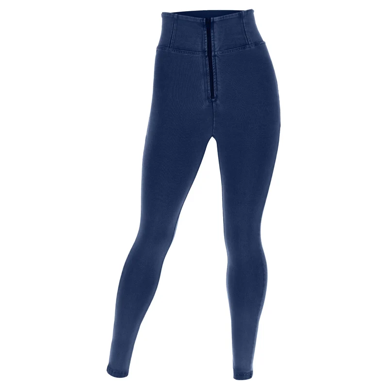 WR.UP Curvy Push-Up High Waist Skinny Denim Jeans - Denim Dark Blue - Blue Seam
