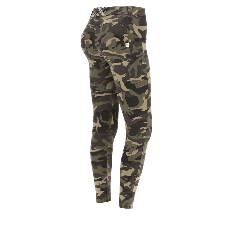 WR.UP Push-Up Regular Waist Skinny 7/8 Camouflage Pant - Mimetic Brown