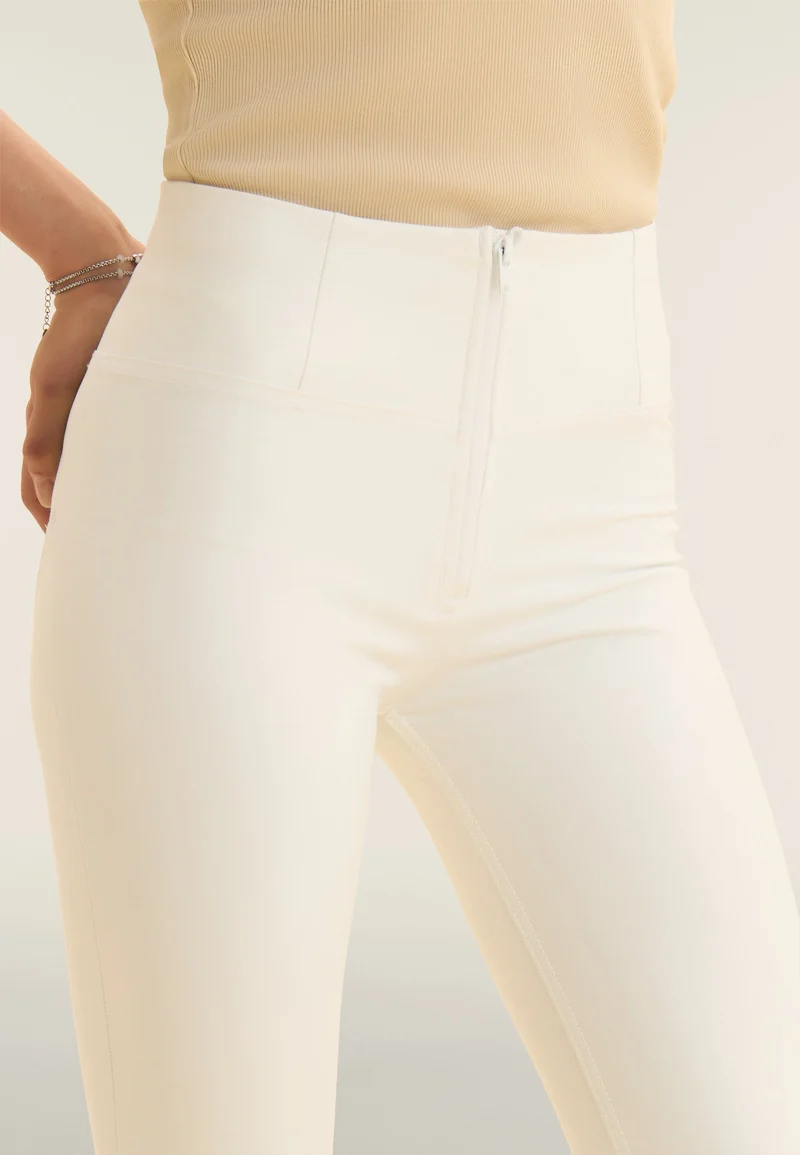 WR.UP Push-Up High Waist Skinny 7/8 Vegan Leather Pant - White