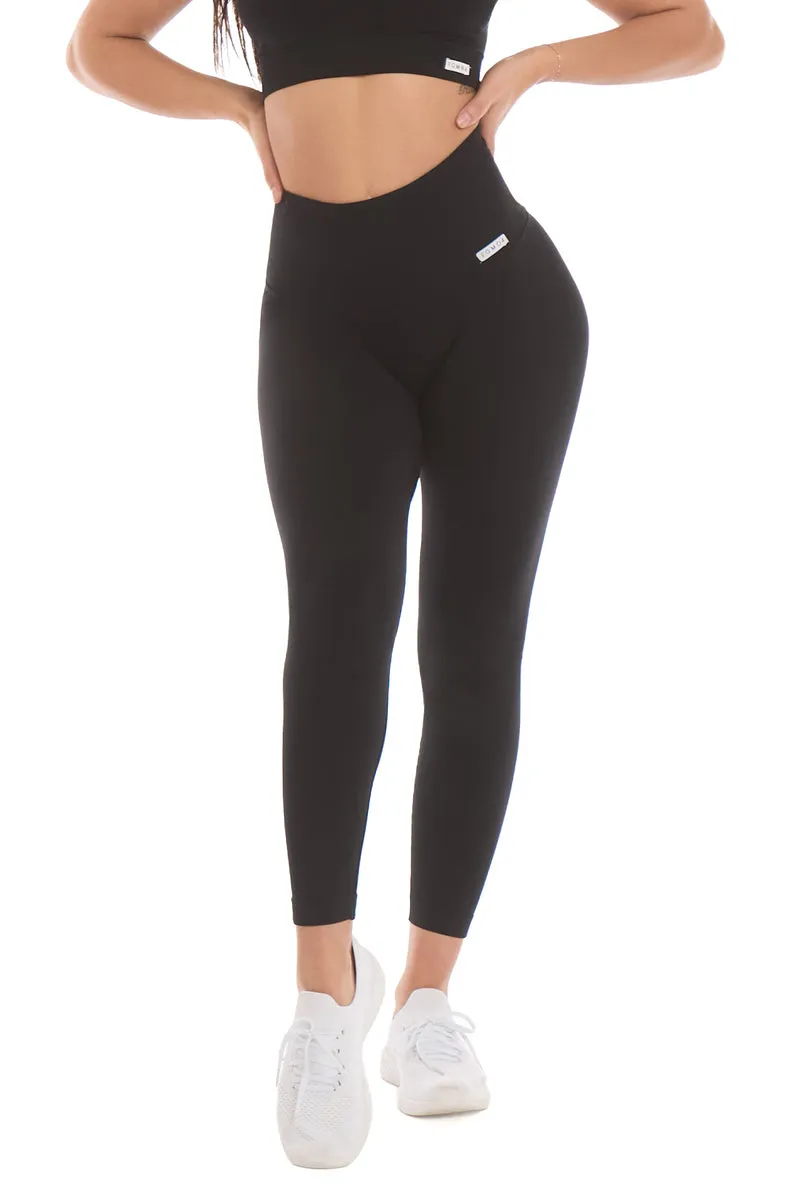 Leggings Soft Push Up Onyx Nero