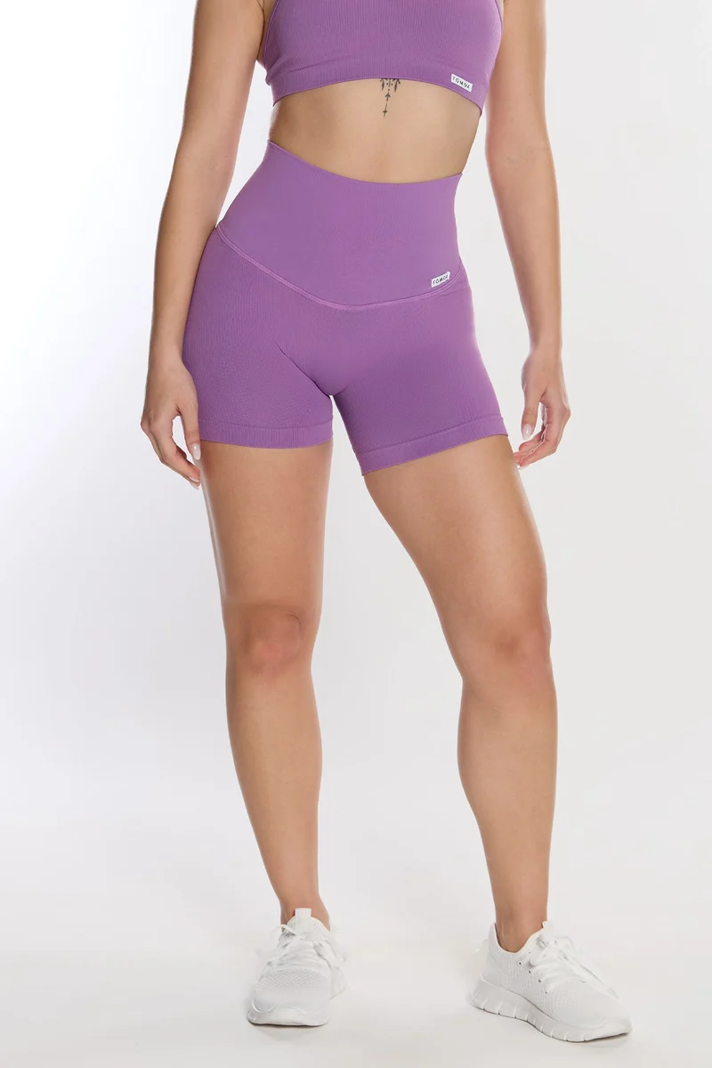 Shorts Push Up Calipso Violetto Costine