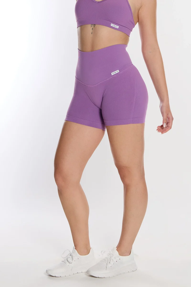 Shorts Push Up Calipso Violetto Costine