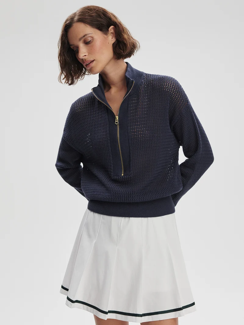 Aurora Half Zip Knit