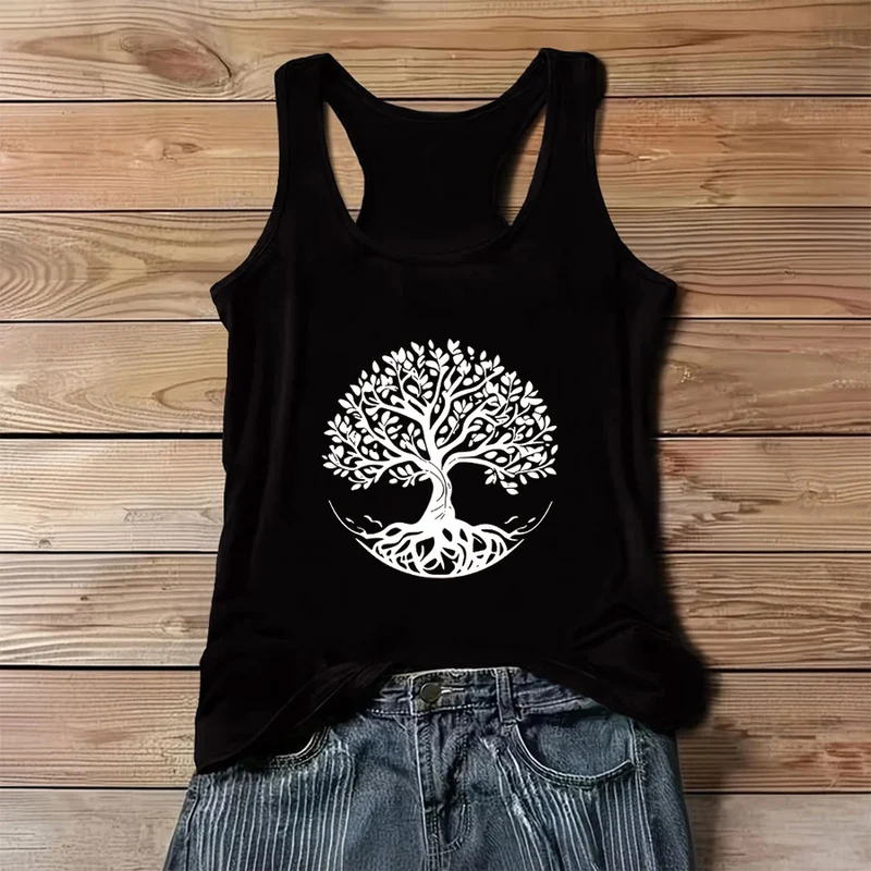 Olivenorma Bohemian Tree of Life Grafik Damen-Tanktop