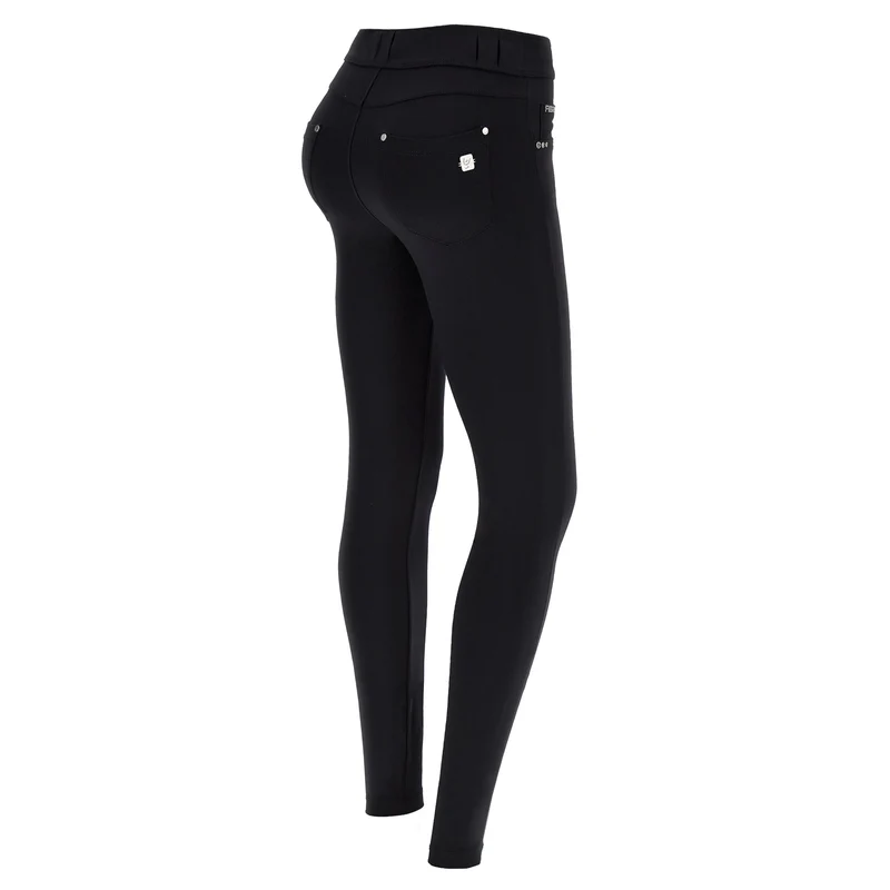 N.O.W. Comfort Mid Waist Skinny Sculpt Tech Leggings - Black