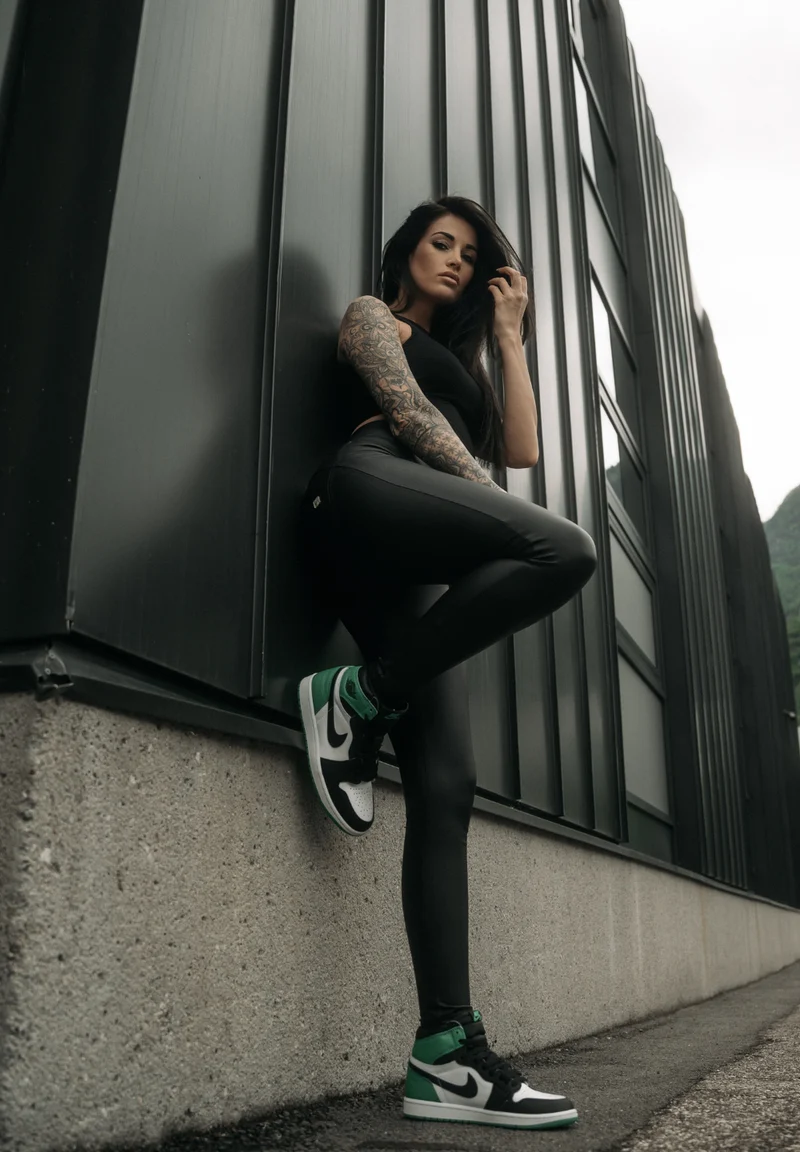 WR.UP Push-Up High Waist Skinny Vegan Leather Pant - Black