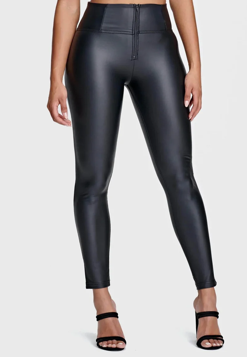 WR.UP Push-Up High Waist Skinny Vegan Leather Pant - Black