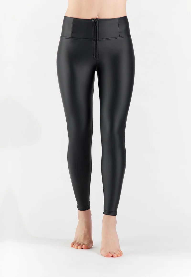WR.UP Push-Up High Waist Skinny Vegan Leather Pant - Black