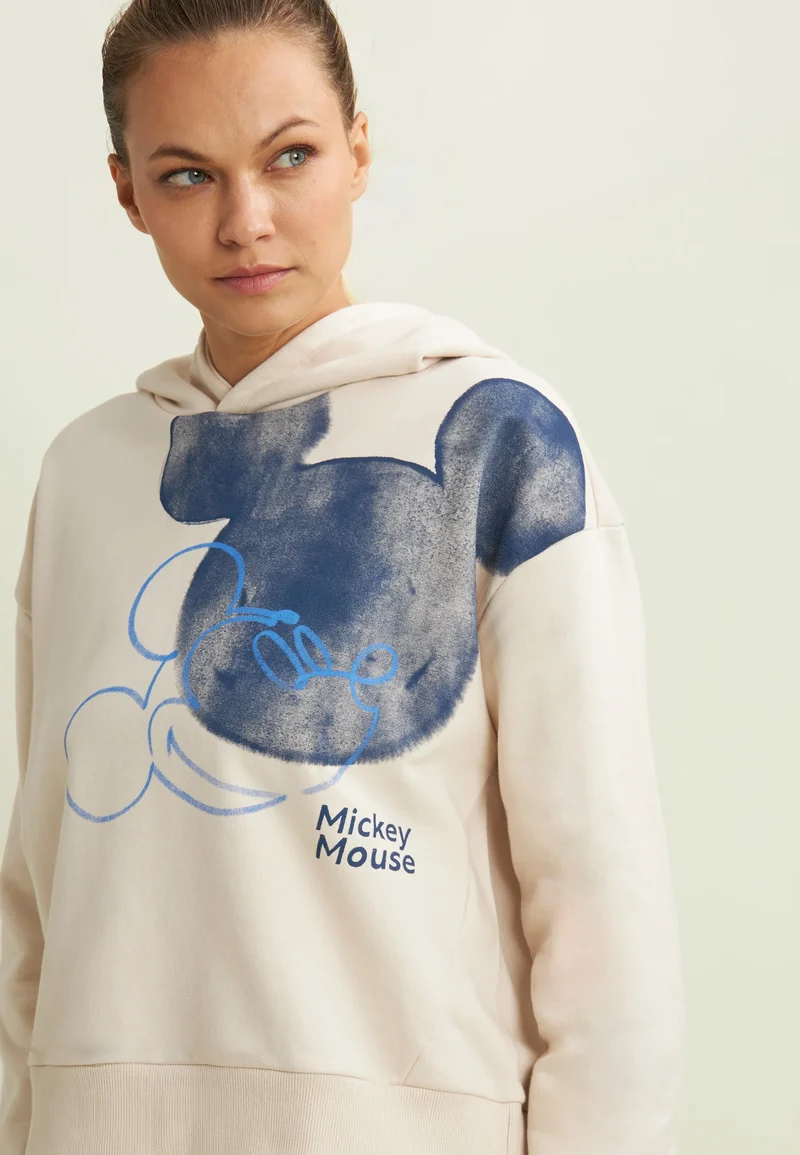 Women's hoodie with Mickey Mouse print