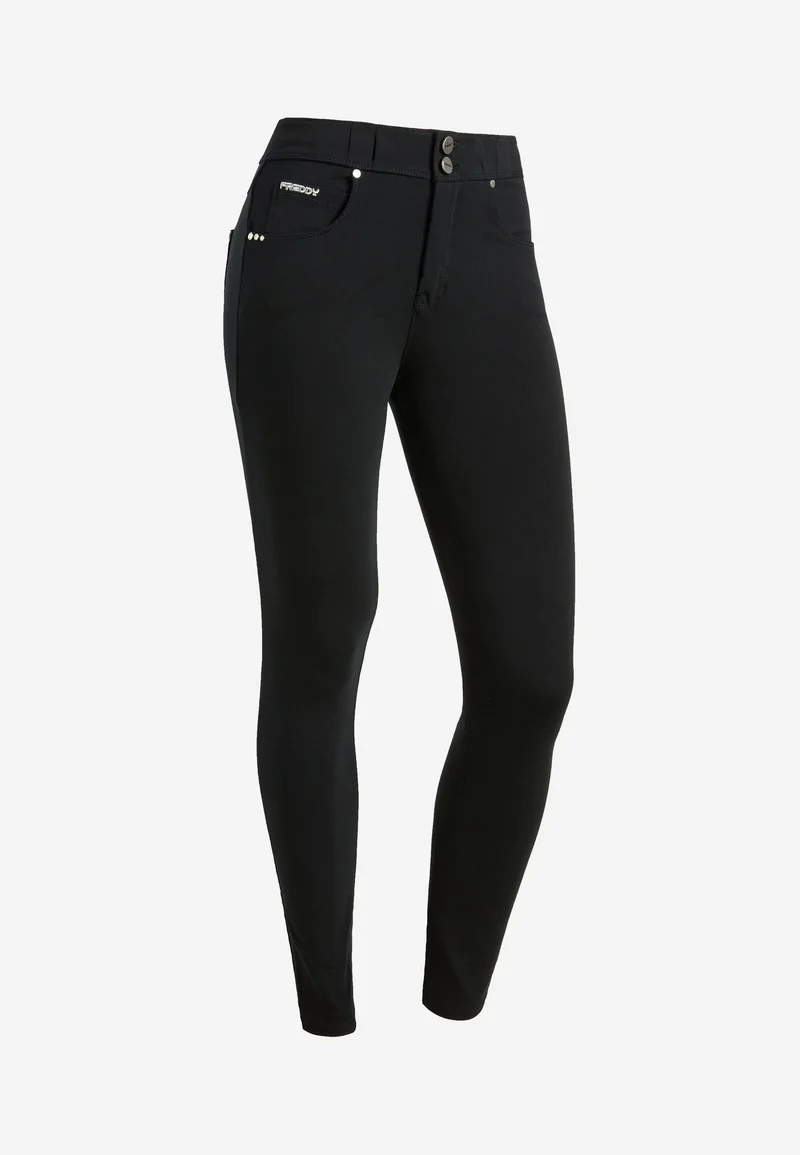 N.O.W. Comfort Mid Waist Skinny Pants - Black
