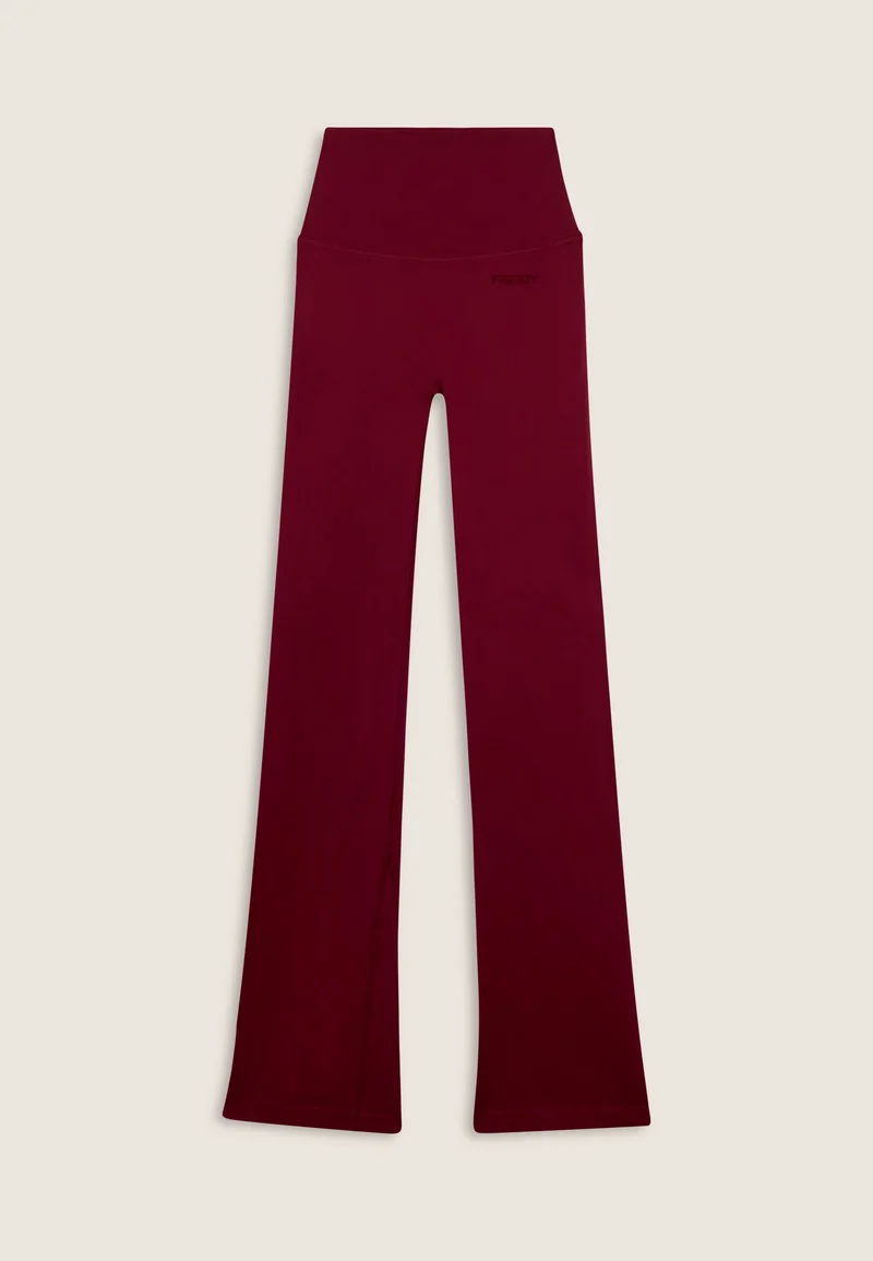 Seamless Push-Up High Waist Flare Leggings - Rumba Red - Made in Italy