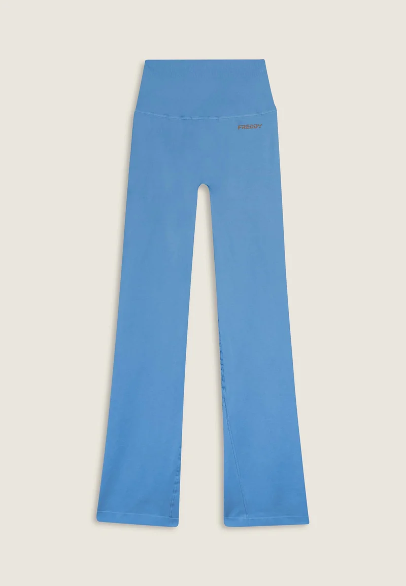 Seamless Push-Up High Waist Flare Leggings - Ashleigh Blue - Made in Italy