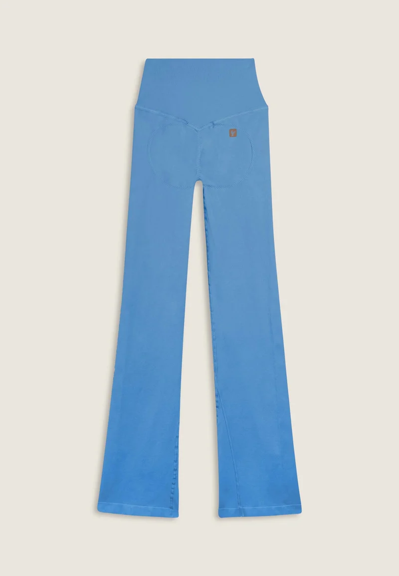 Seamless Push-Up High Waist Flare Leggings - Ashleigh Blue - Made in Italy