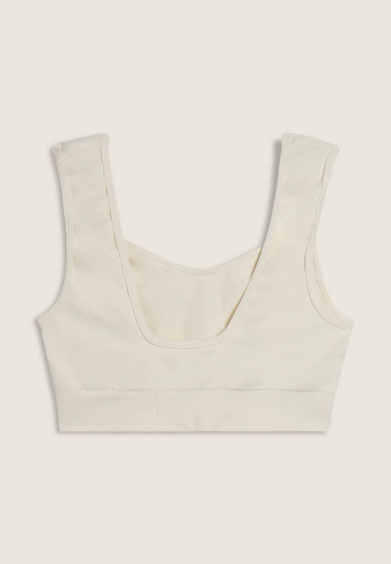 Seamless Sport Top Light Support Sweetheart - Cannoli Cream White