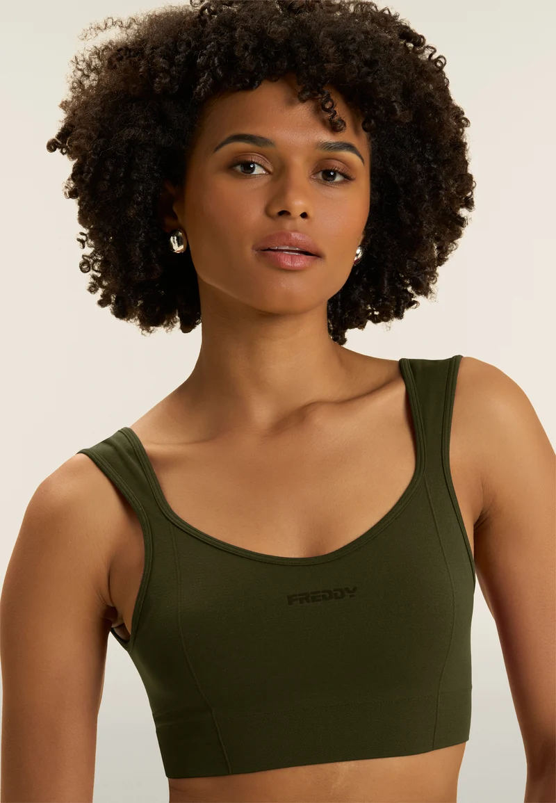 Seamless Sport Top - Cypress Green