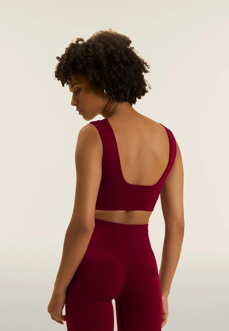 Seamless Sport Top Light Support Sweetheart - Rumba Red