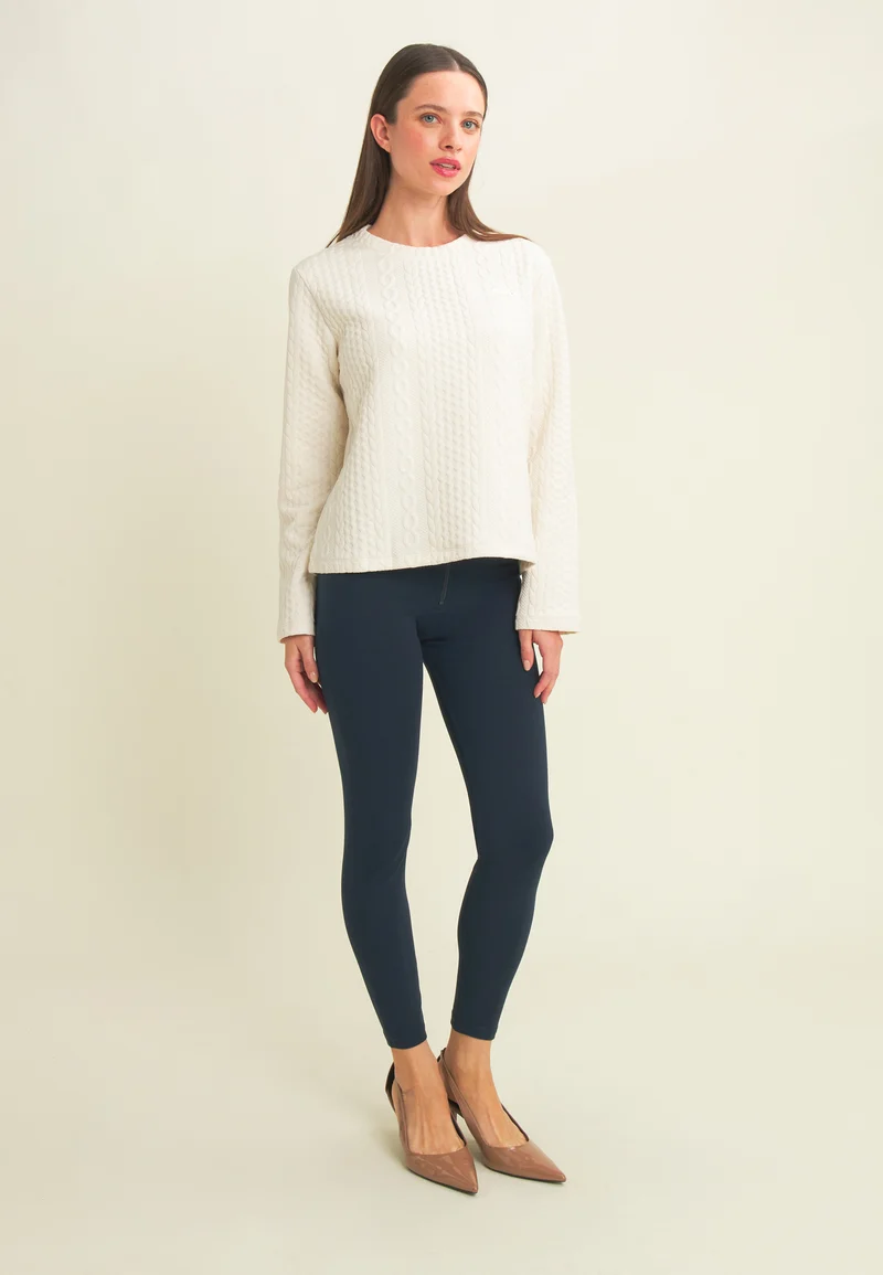 WR.UP Push-Up High Waist Skinny 7/8 Pant With Elastic Waist Band Inlay - Dark Sapphire Blue