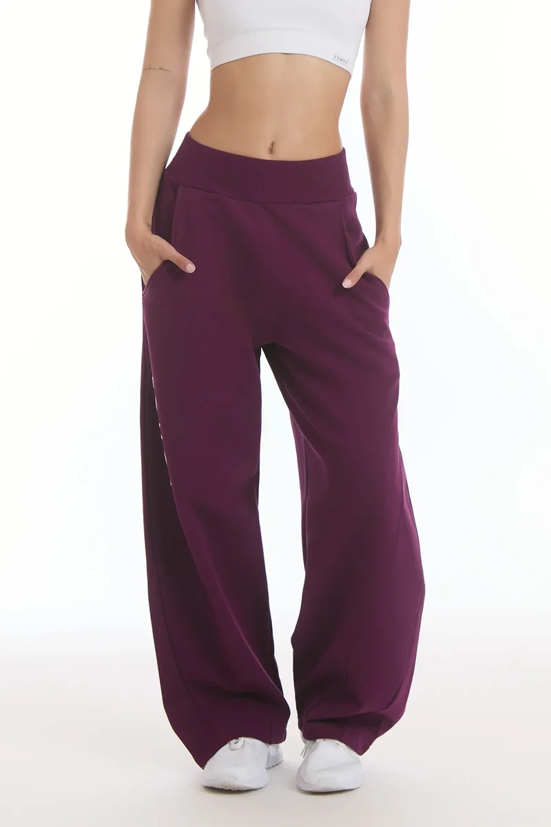 Pantalone Donna Baggy Ikonic Dark Purple