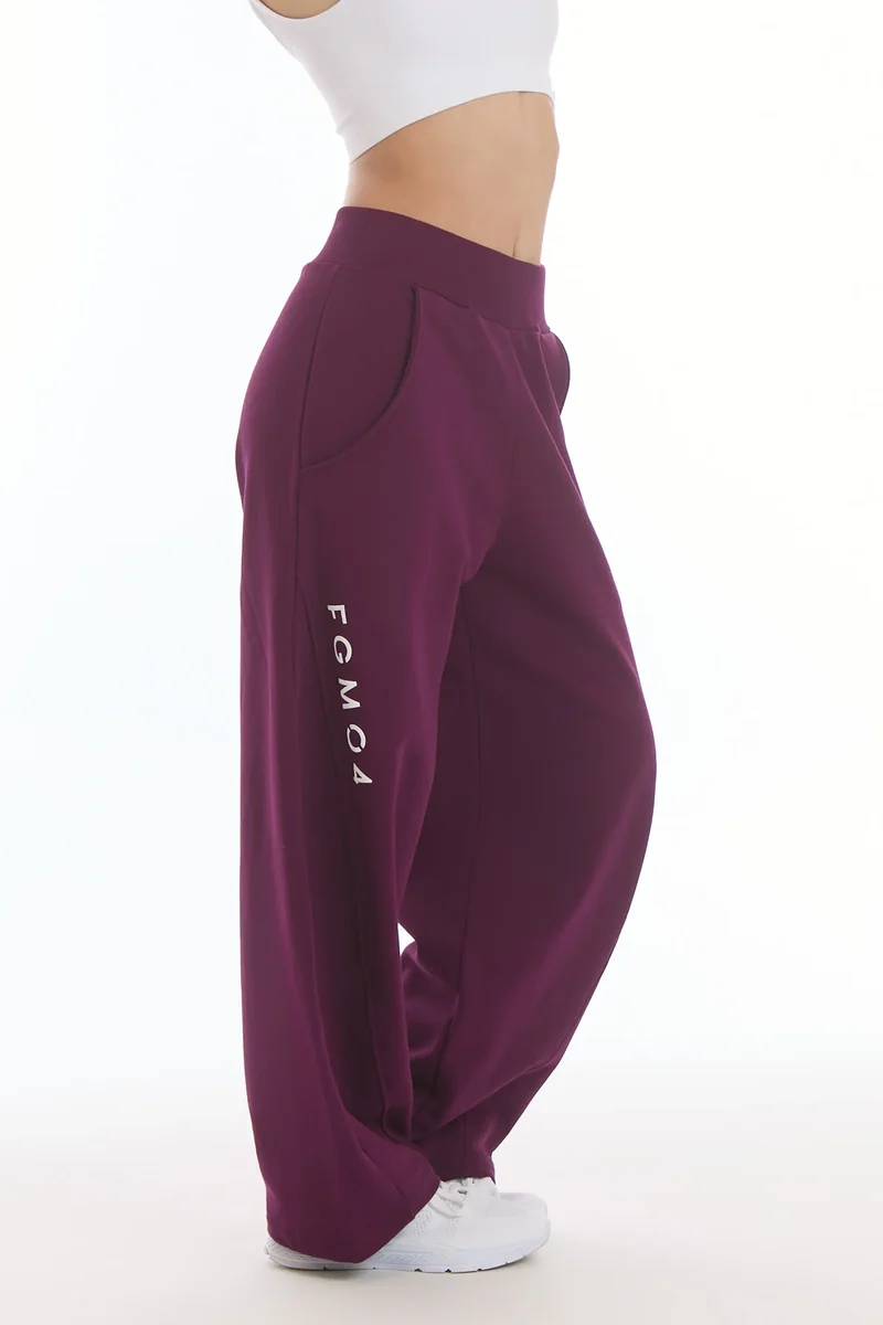 Pantalone Donna Baggy Ikonic Dark Purple
