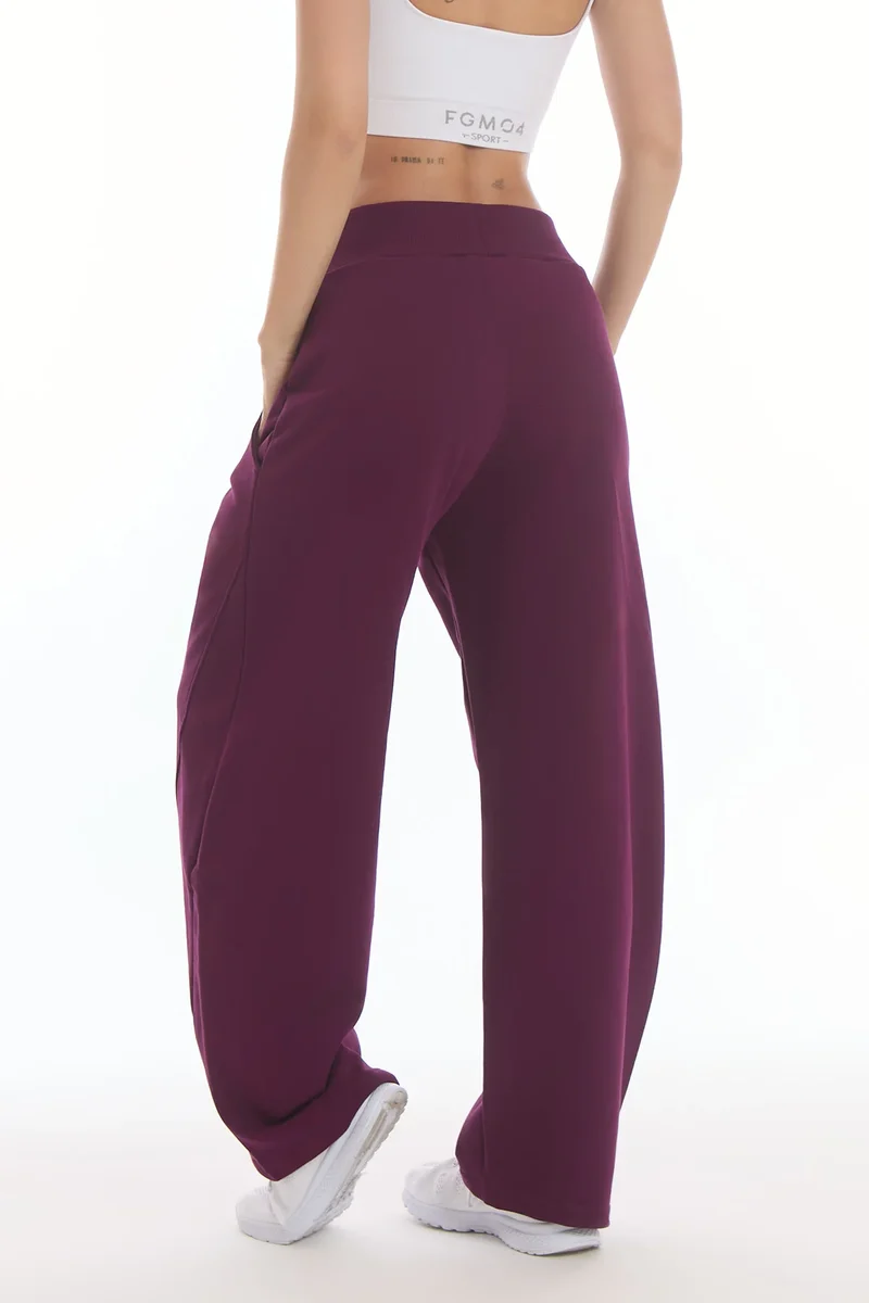 Pantalone Donna Baggy Ikonic Dark Purple