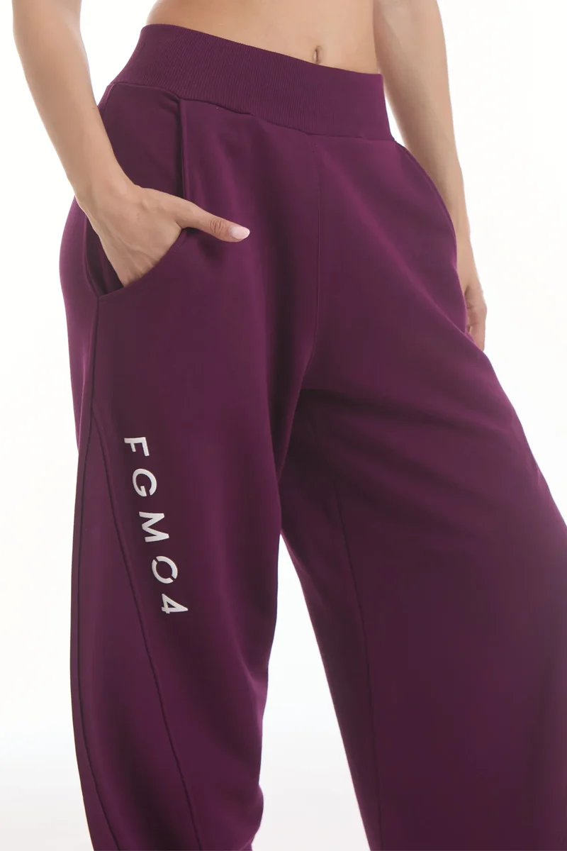 Pantalone Donna Baggy Ikonic Dark Purple