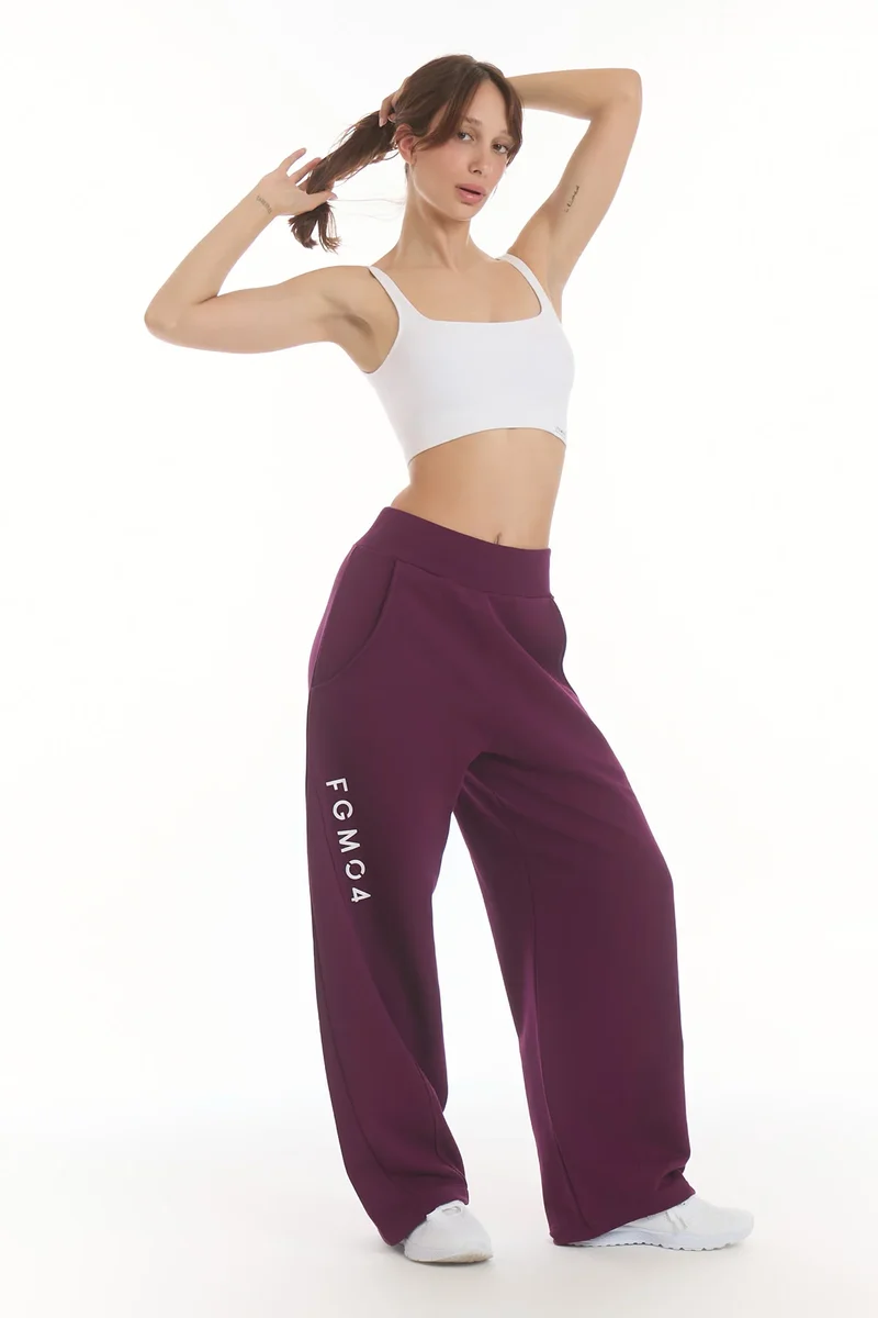 Pantalone Donna Baggy Ikonic Dark Purple