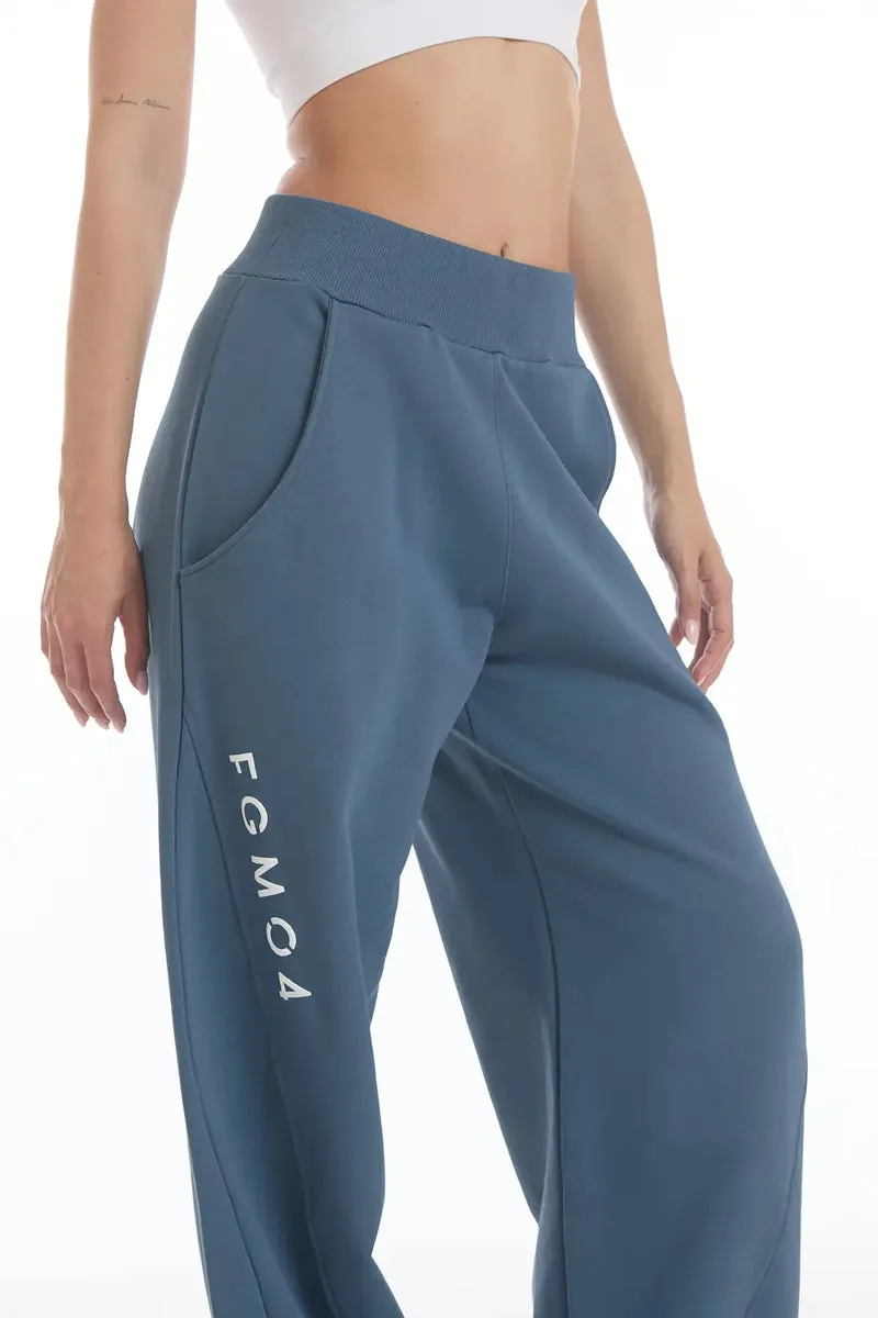 Pantalone Donna Baggy Ikonic Blu Stellare