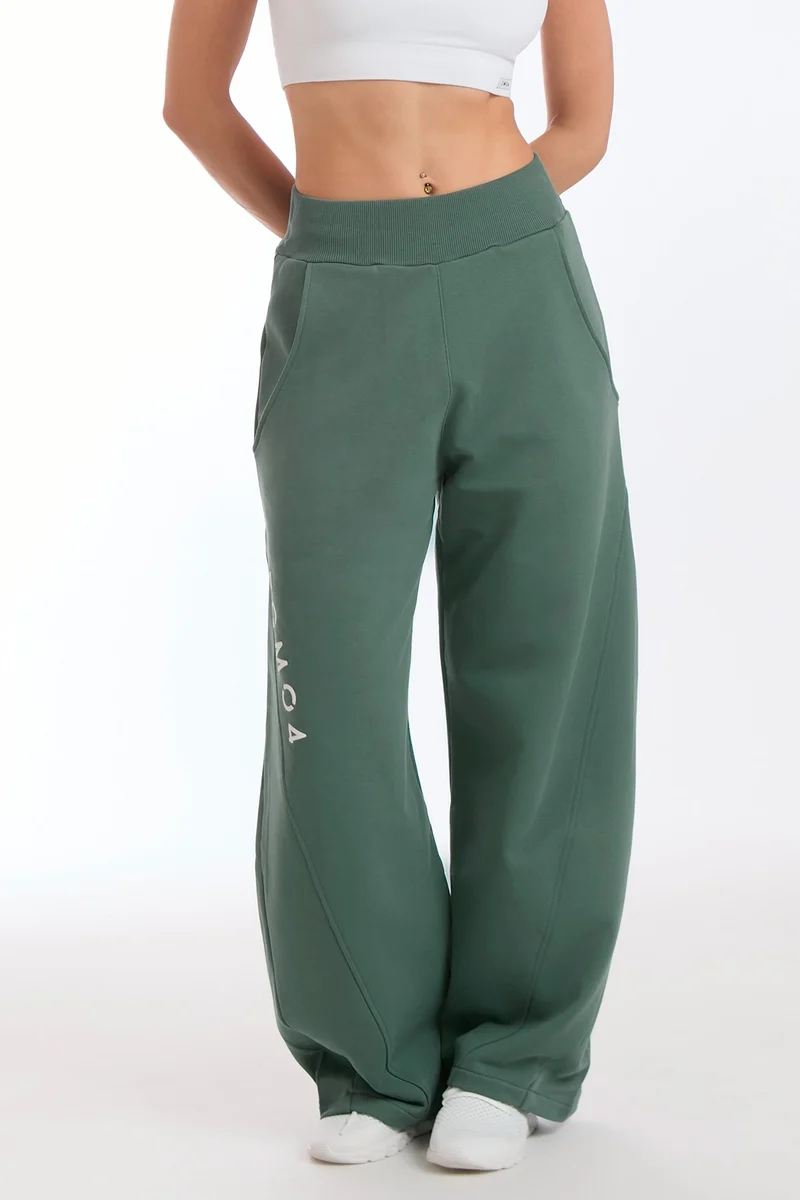 Pantalone Donna Baggy Ikonic Verde Baltic