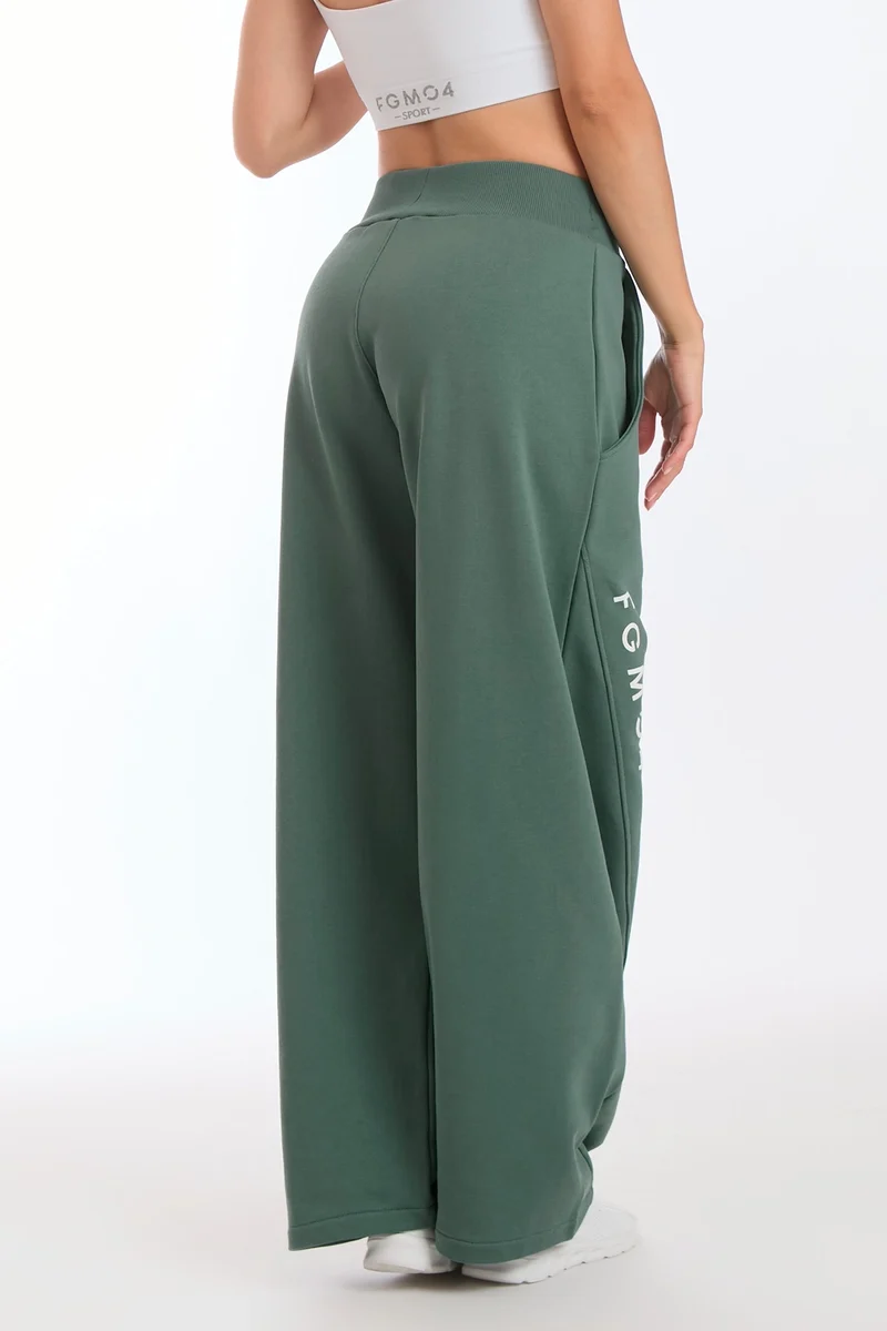 Pantalone Donna Baggy Ikonic Verde Baltic
