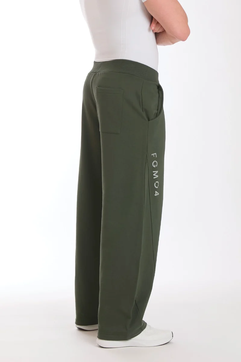 Pantalone Uomo Baggy Verde Militare