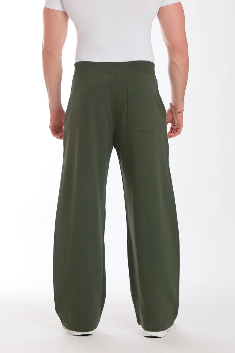Pantalone Uomo Baggy Verde Militare