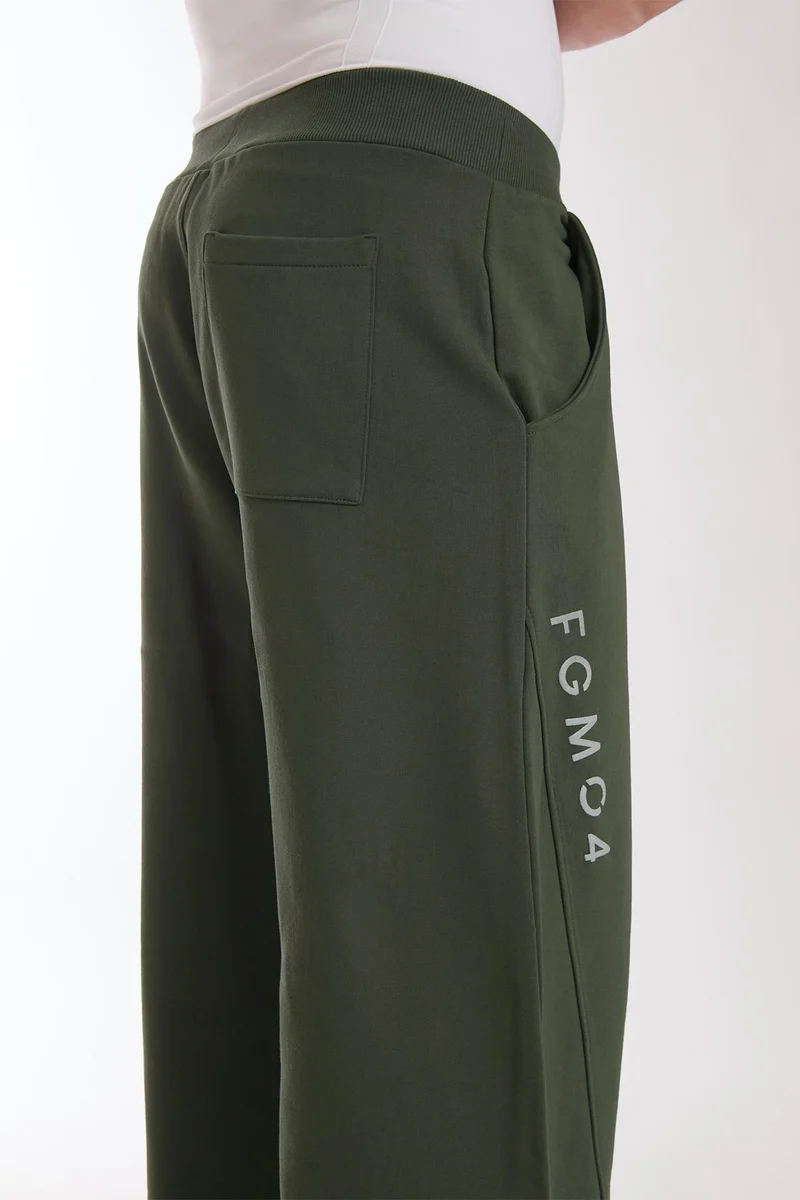 Pantalone Uomo Baggy Verde Militare