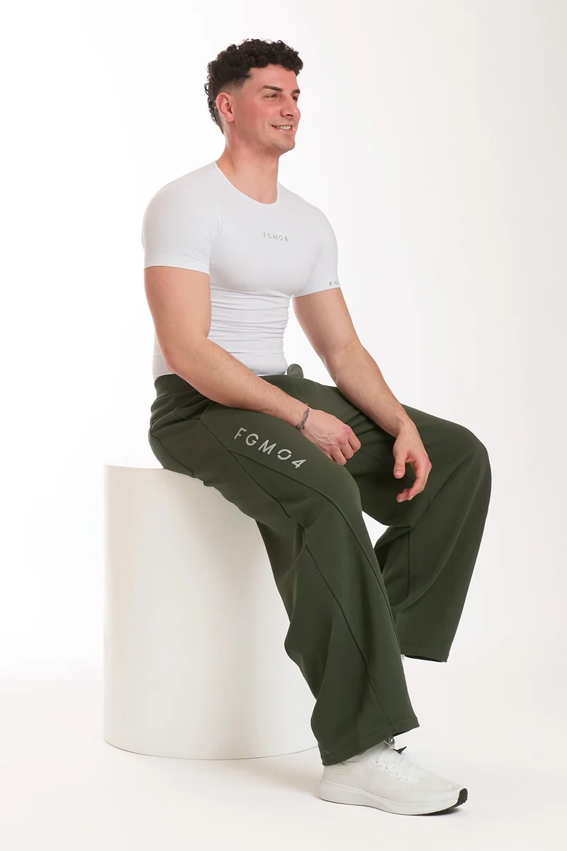 Pantalone Uomo Baggy Verde Militare