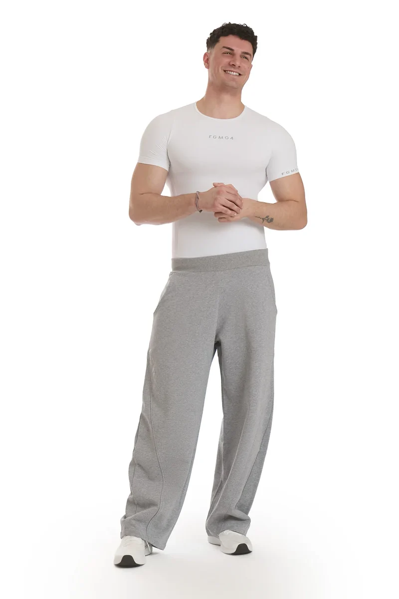 Pantalone Uomo Baggy Grigio Chiaro