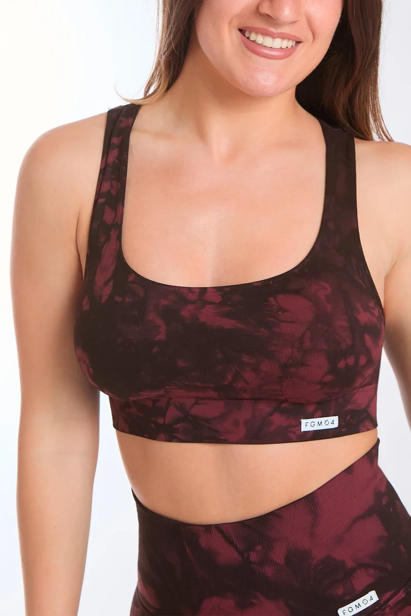 Completo Soft Push Up Onyx Tenebra Nero Merlot (Top + Leggings)