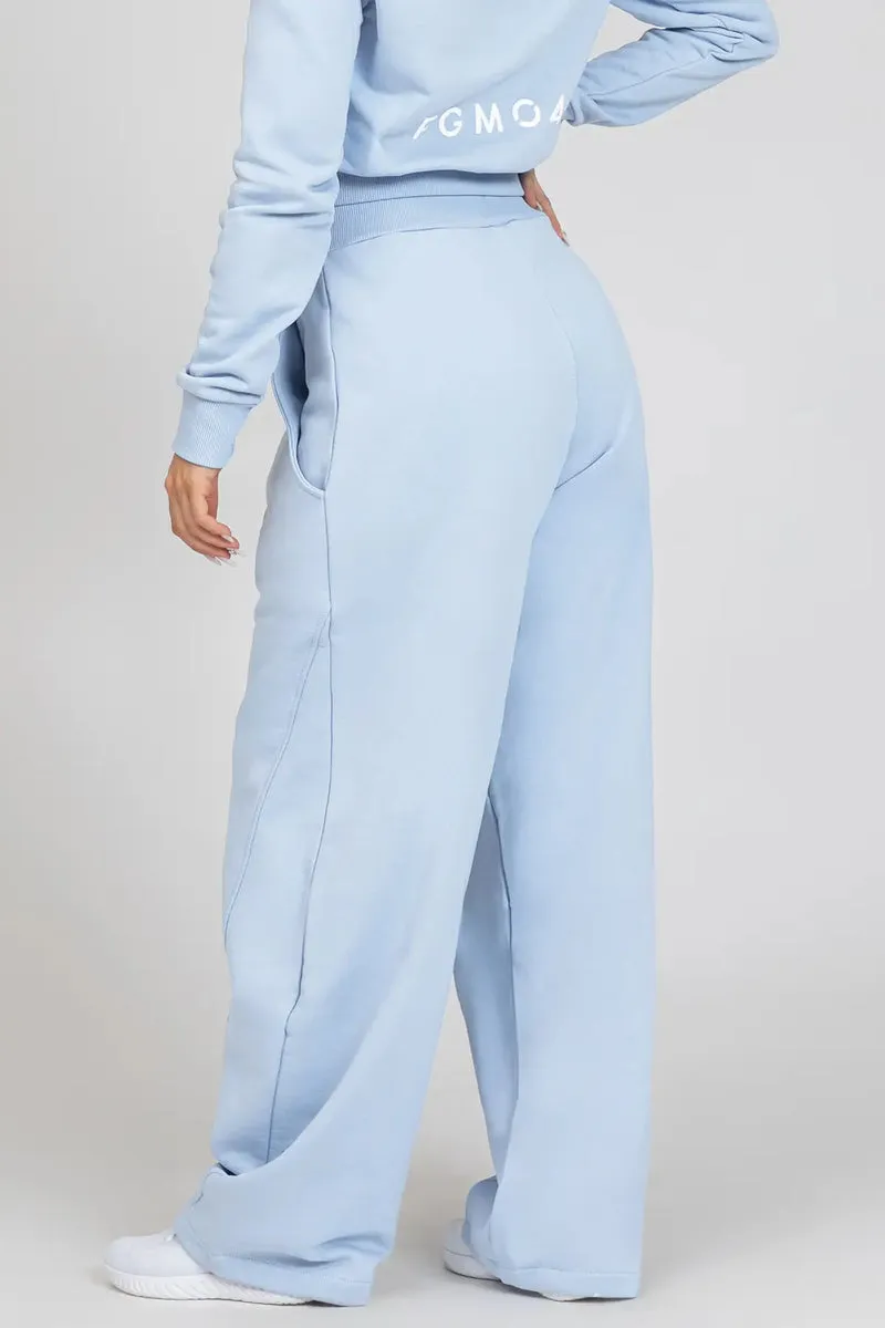 Pantalone Donna Baggy Ikonic New Celeste