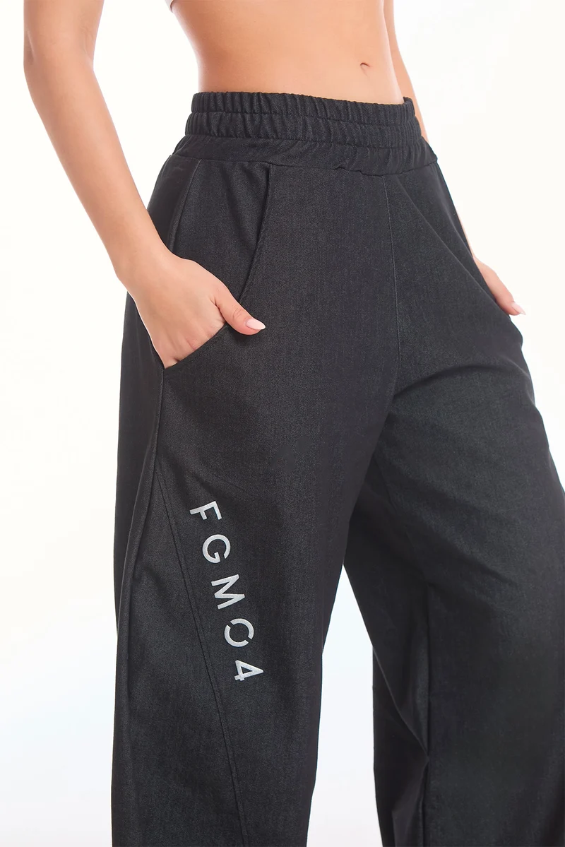 Pantalone Baggy Jeans Nero 2.0