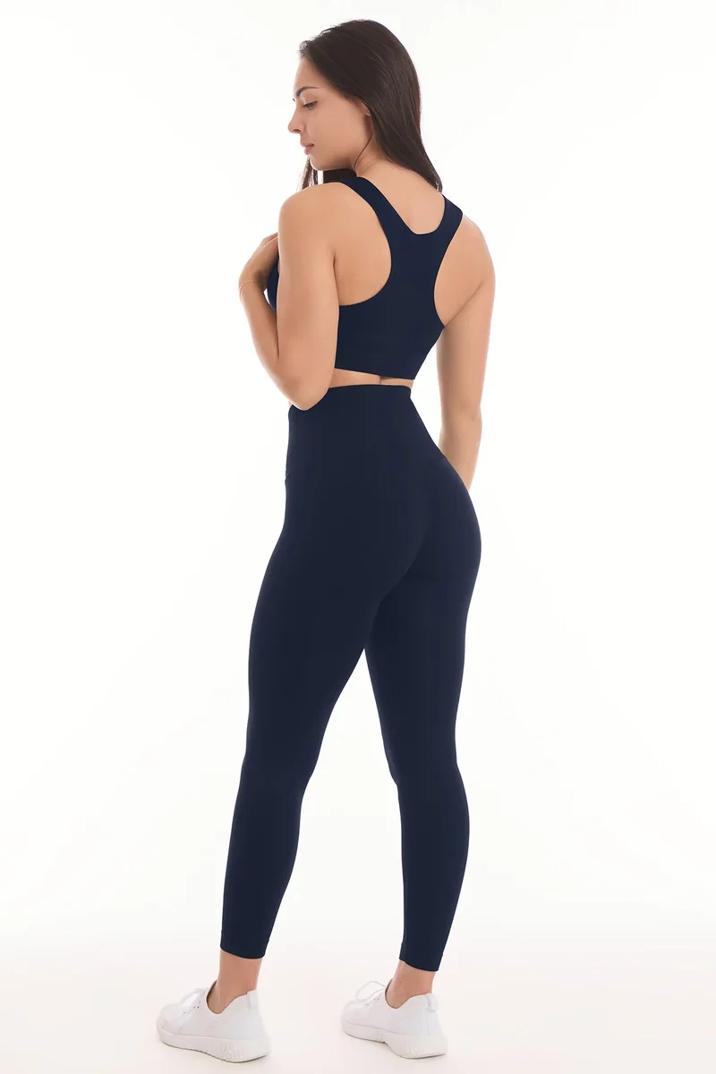 Completo Soft Push Up Onyx Blu Notte (Top + Leggings)