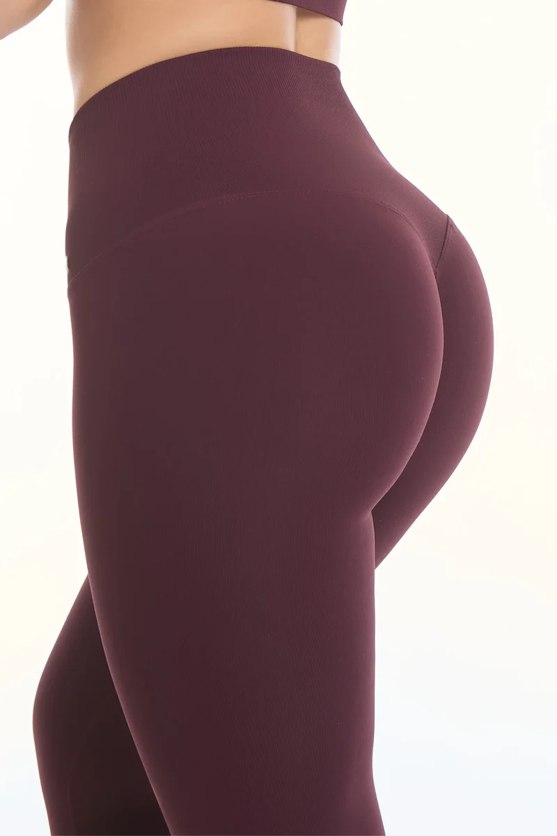 Completo Soft Push Up Onyx Viola Melanzana (Top + Leggings)