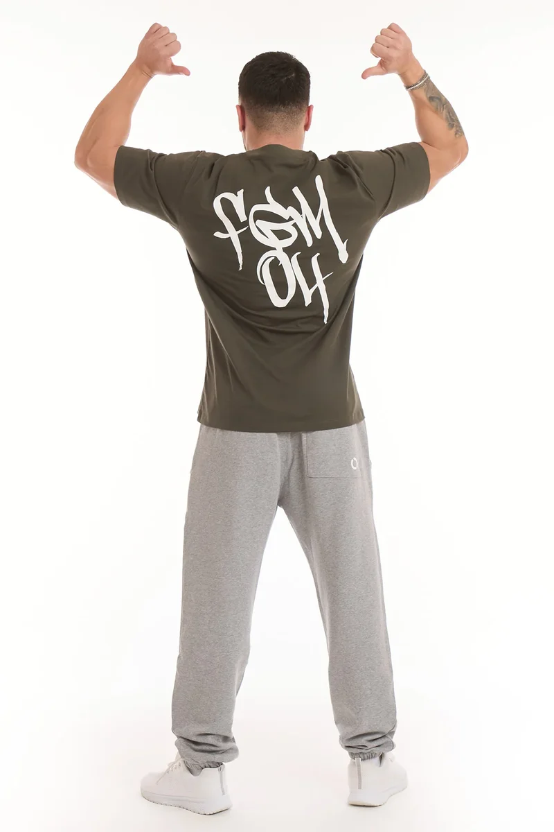 T-Shirt Uomo Street FGM04 Tag Verde Militare