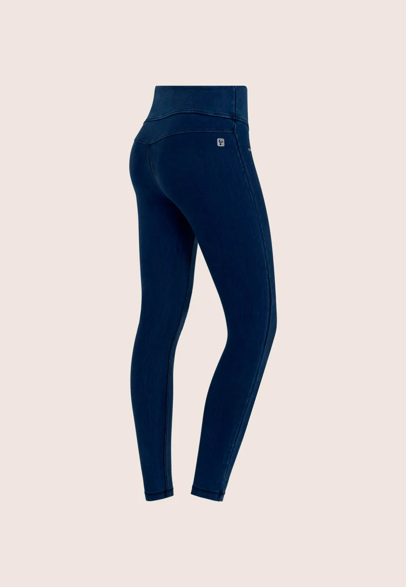 N.O.W. Core Mid Waist Skinny 7/8 Tencel - Denim Dark Blue - Blue Seam