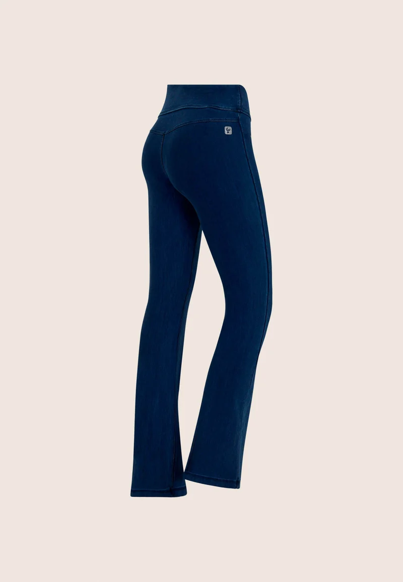 N.O.W. Core Mid Waist Flare Tencel - Denim Dark Blue - Blue Seam