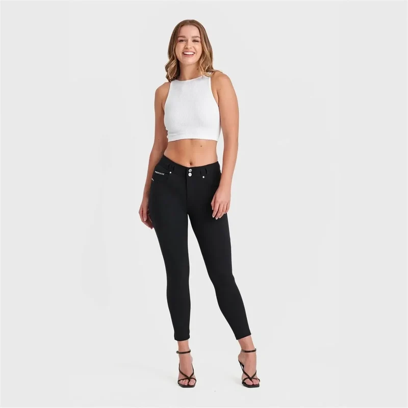 N.O.W. Comfort Mid Waist Skinny 7/8 Sculpt Tech Leggings - Black