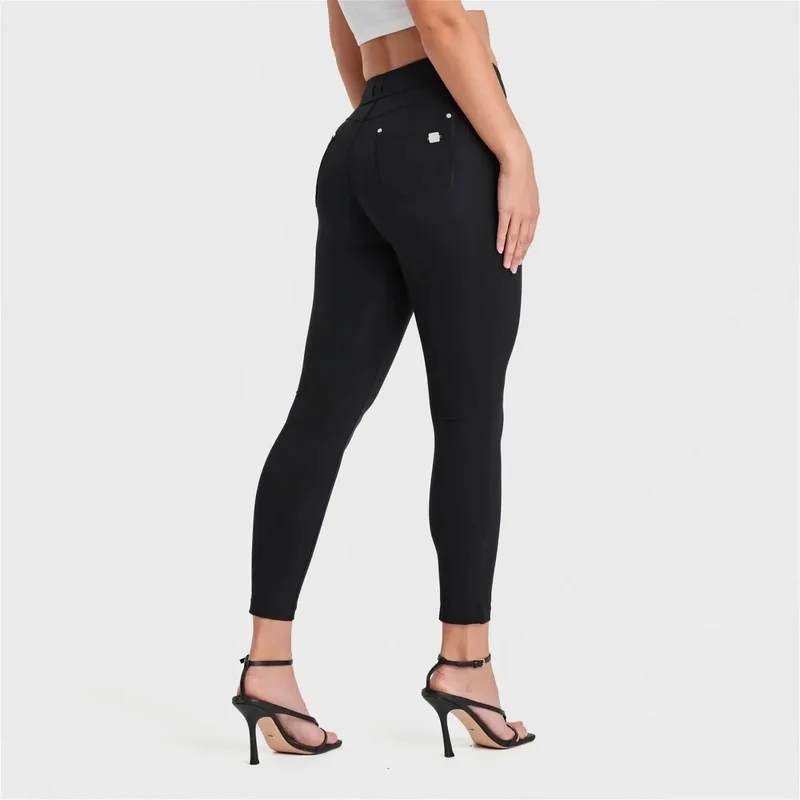 N.O.W. Comfort Mid Waist Skinny 7/8 Sculpt Tech Leggings - Black