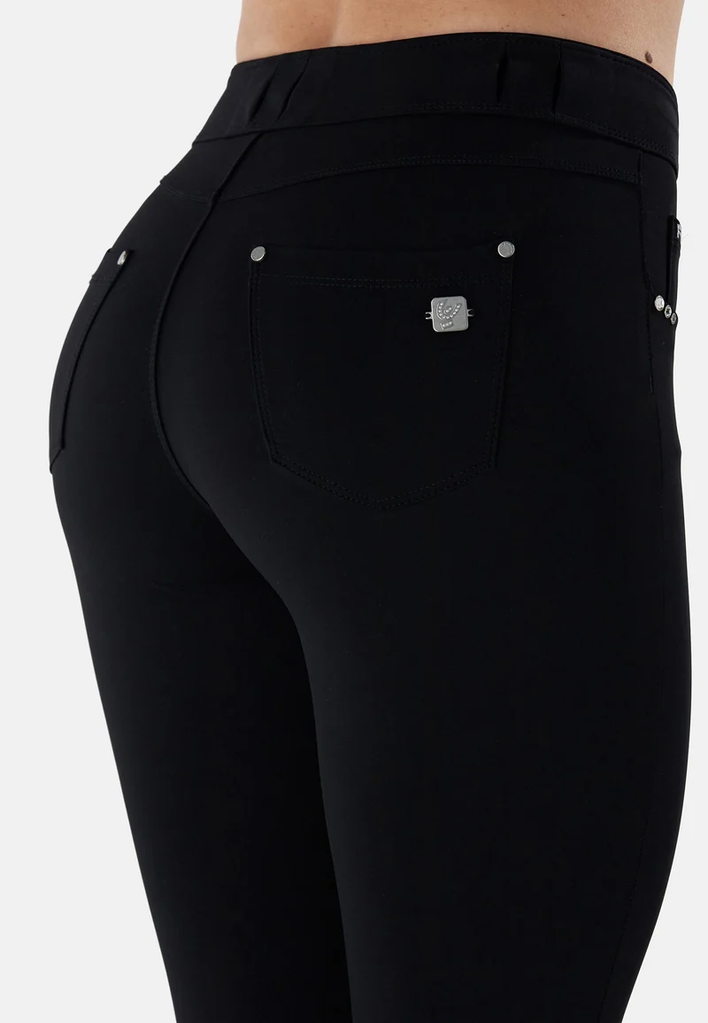 N.O.W. Comfort Mid Waist Skinny 7/8 Sculpt Tech Leggings - Black