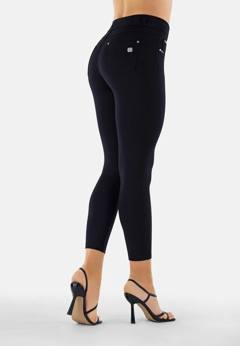 N.O.W. Comfort Mid Waist Skinny 7/8 Sculpt Tech Leggings - Black