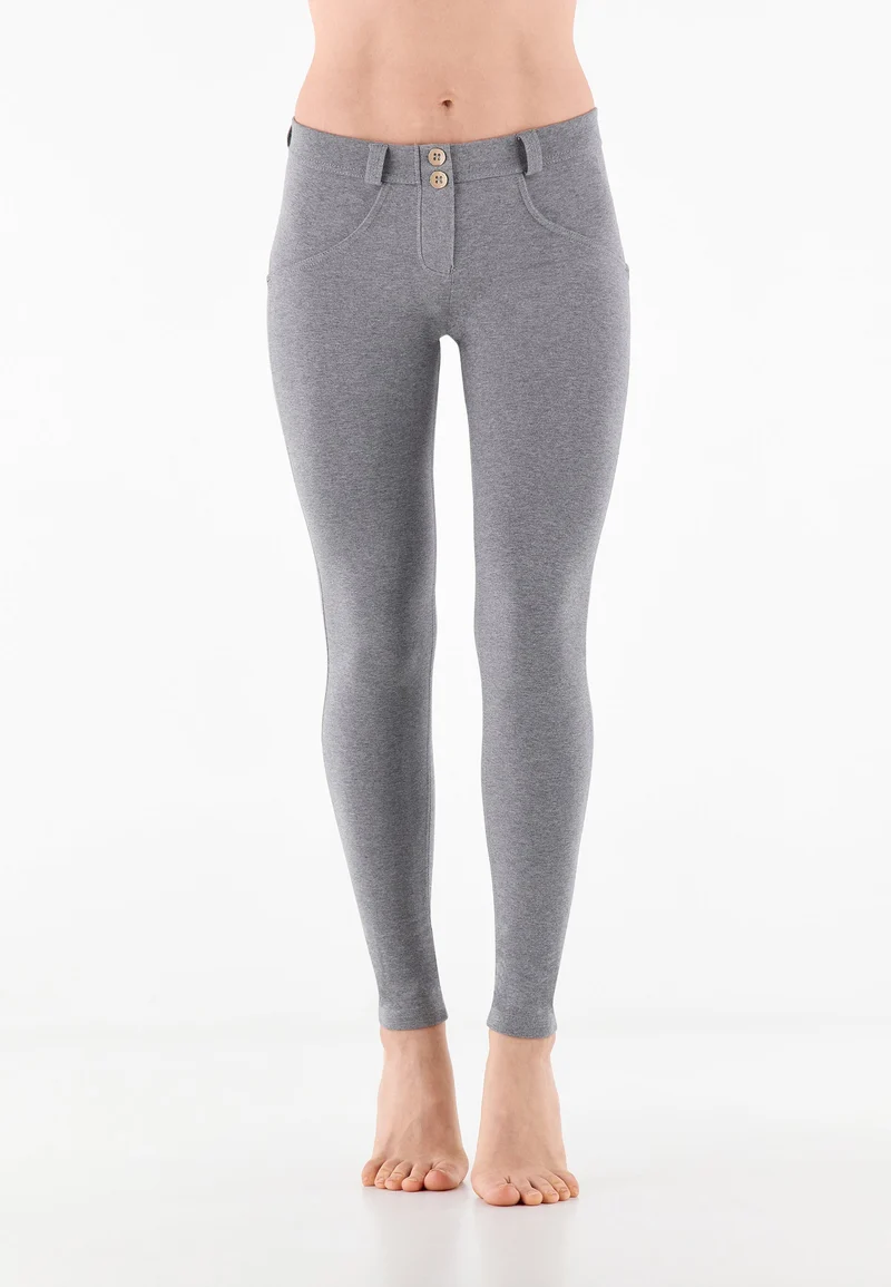 WR.UP Push-Up Regular Waist Skinny Pants - Medium Mélange Gray