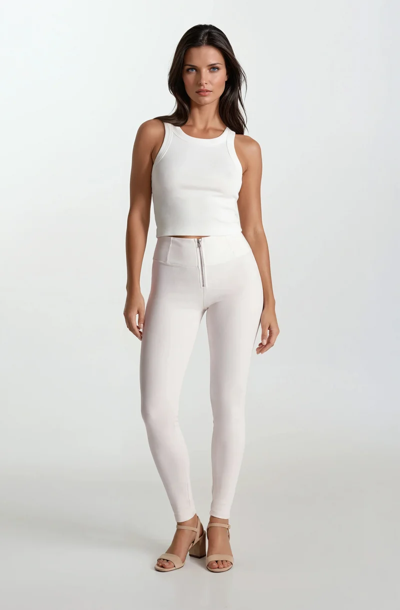 WR.UP Push-Up High Waist Skinny Pants - Moonbeam Beige